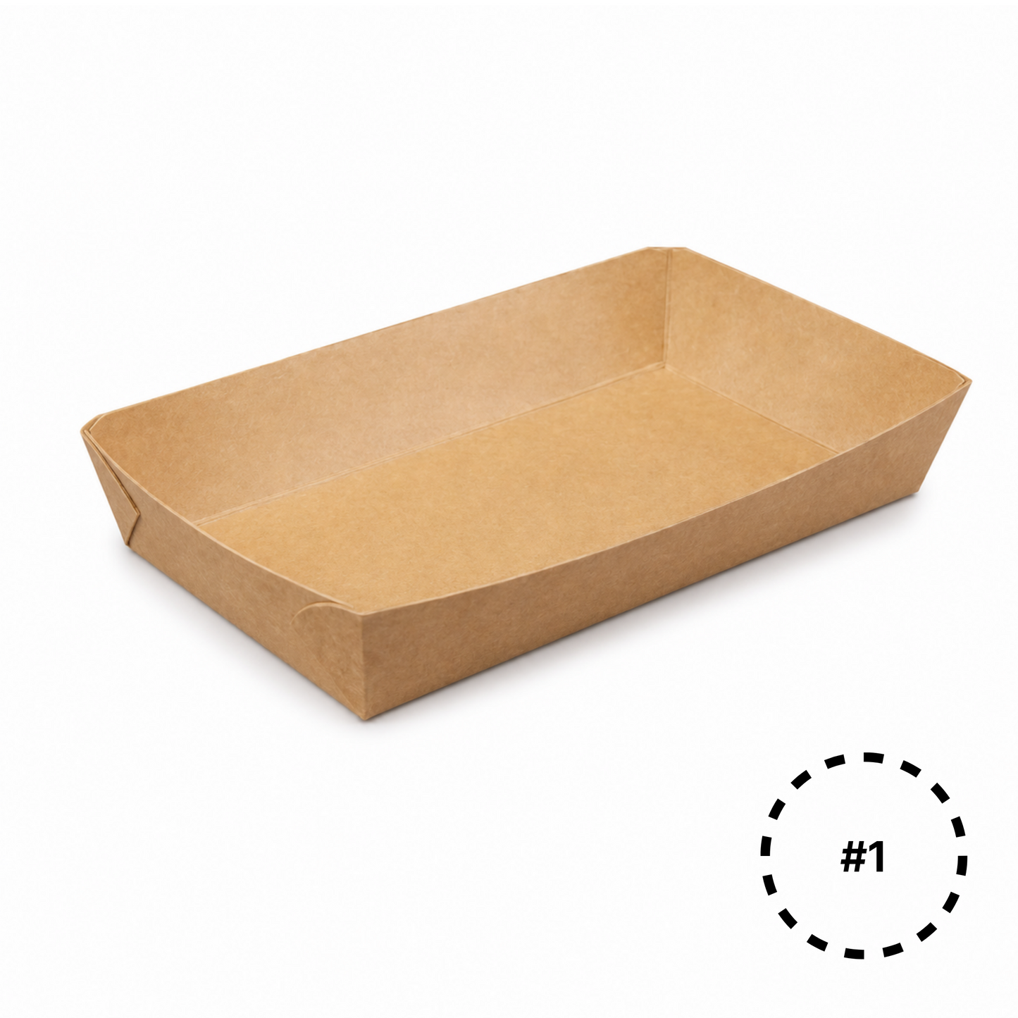 KT1 Kraft Paper Food Tray | #1