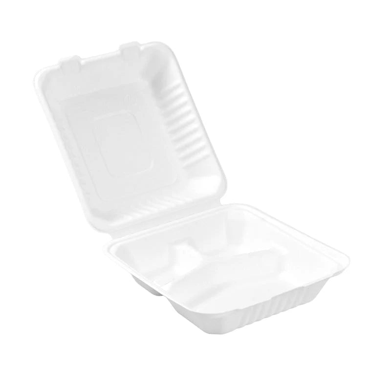 CS-883 Sugarcane Clamshell Box
