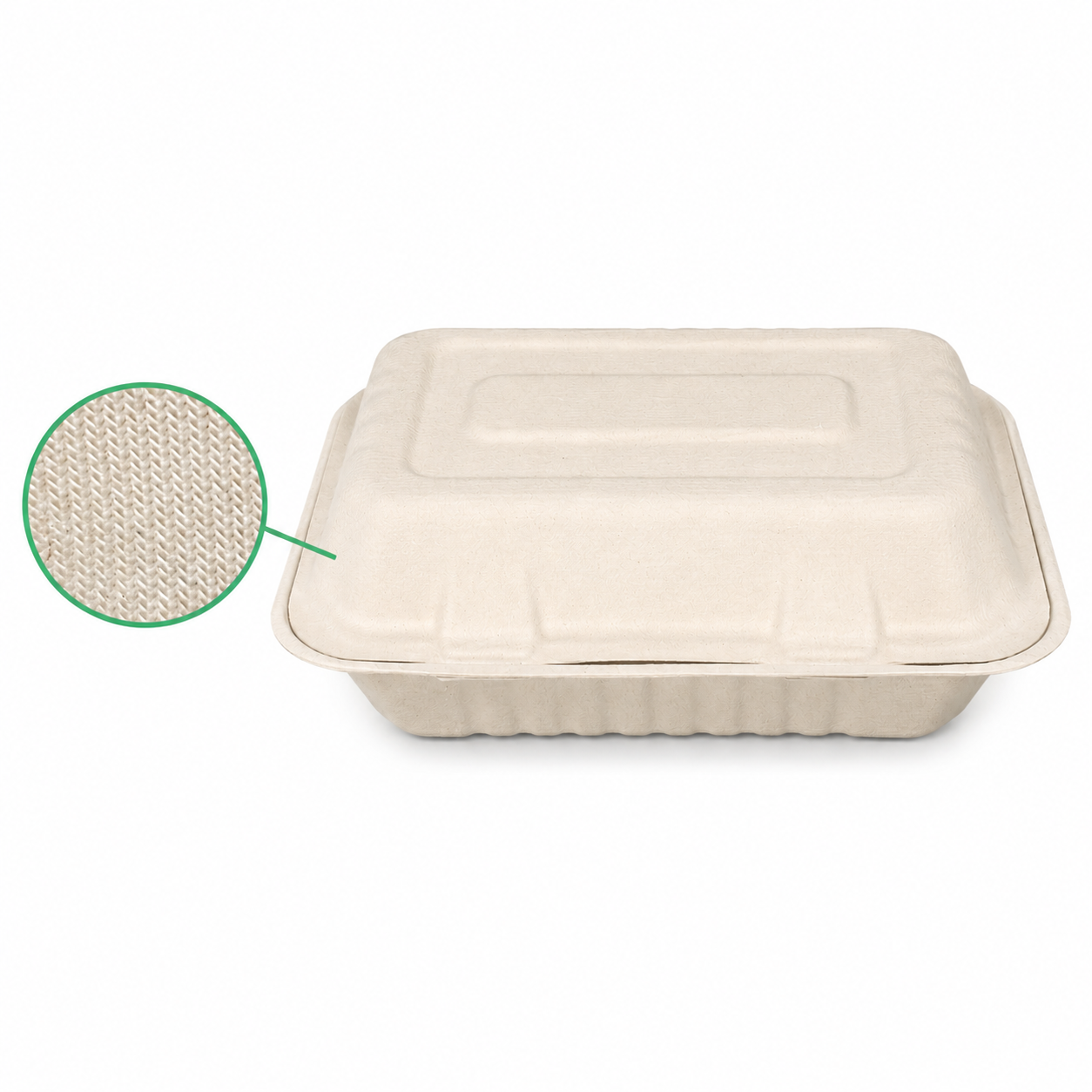 HC89 Sugarcane Clamshell Box | 850ml