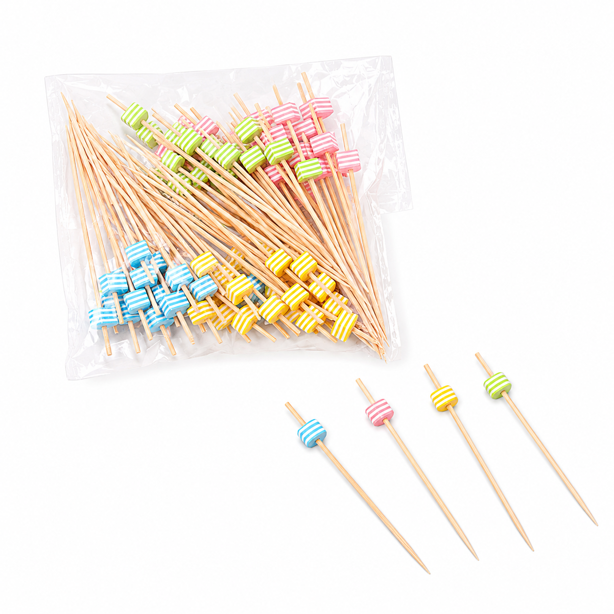 Bamboo Food Picks(Cube) | 90mm