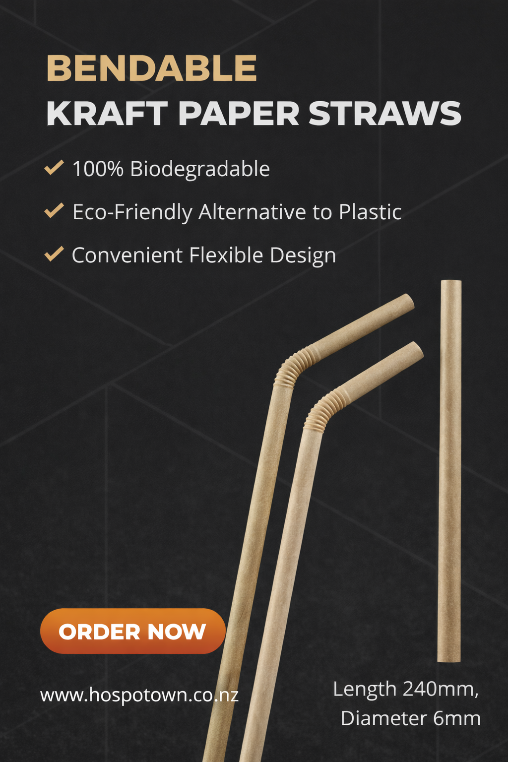 Kraft Paper Straws