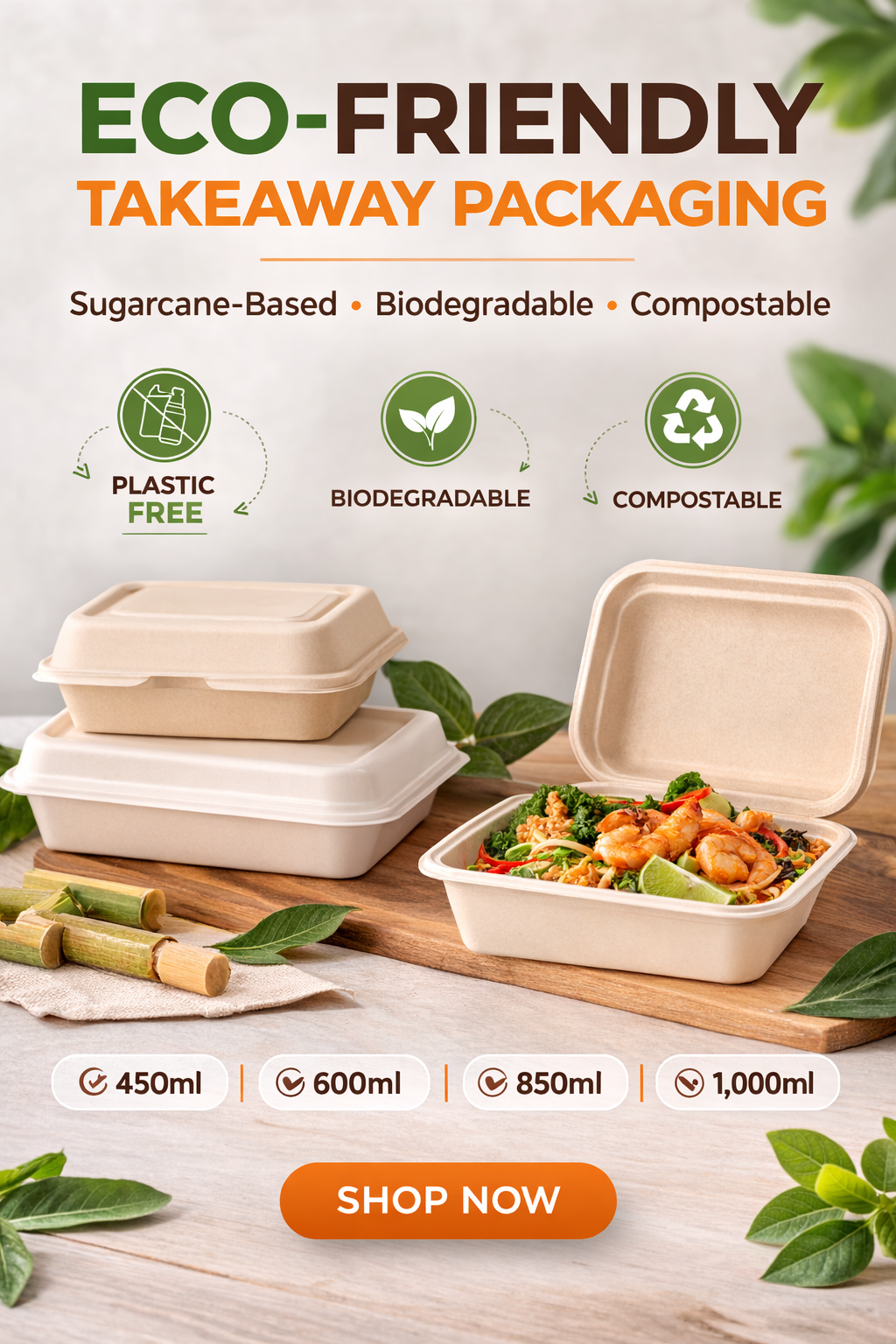Sugar-Cane Containers