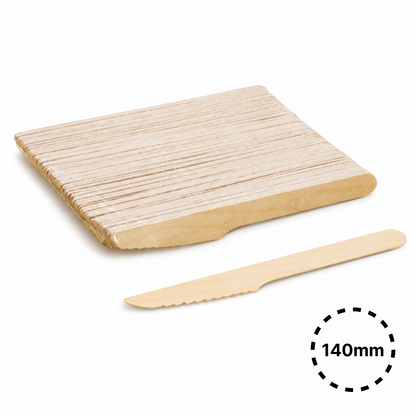 WK140 Disposable Wooden Knife | 140mm