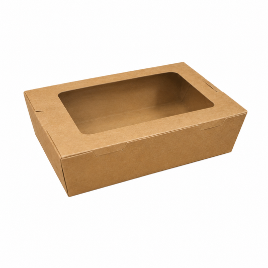 KW1200 Kraft Window Takeaway Box  | 1200ml