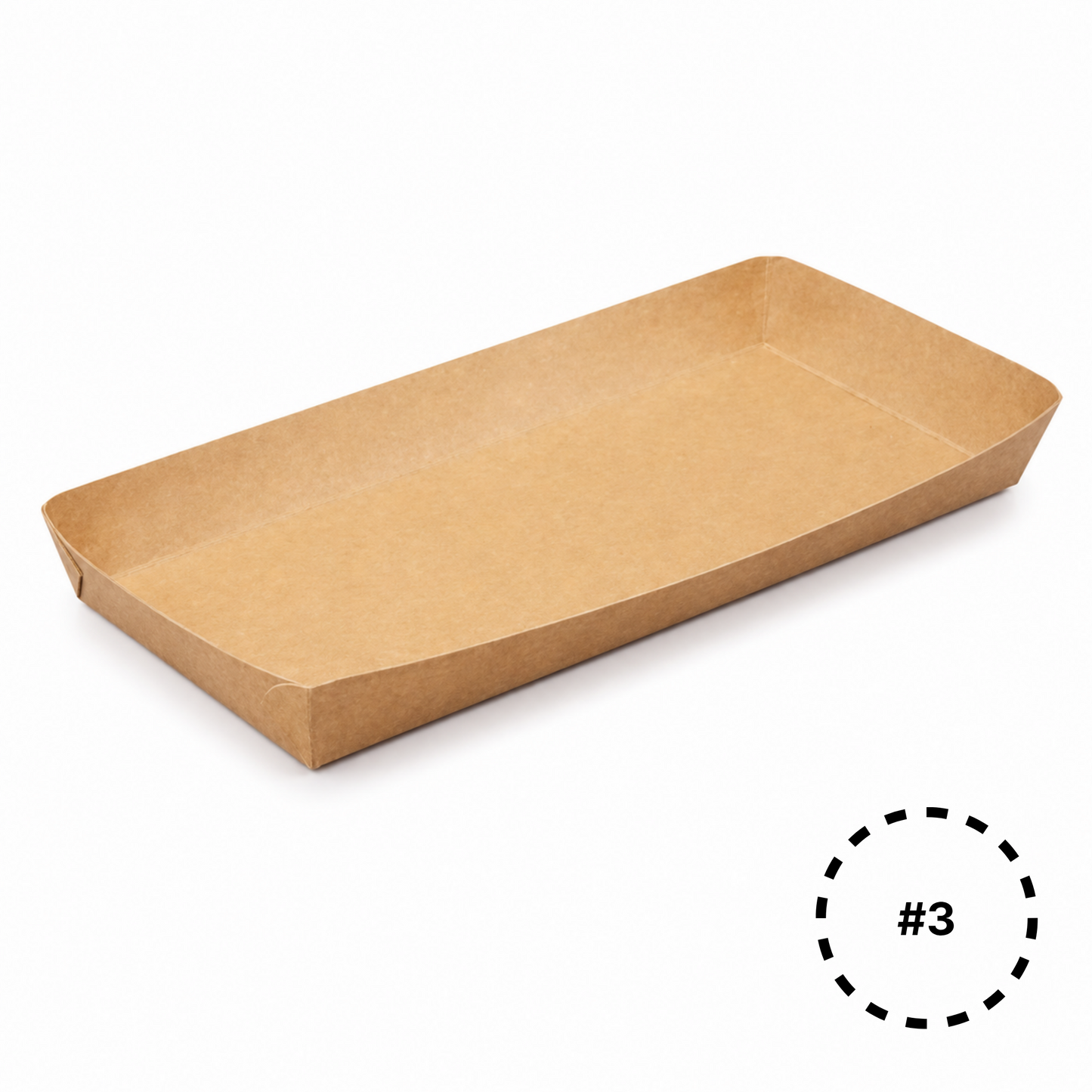KT3 Kraft Paper Food Tray | #3