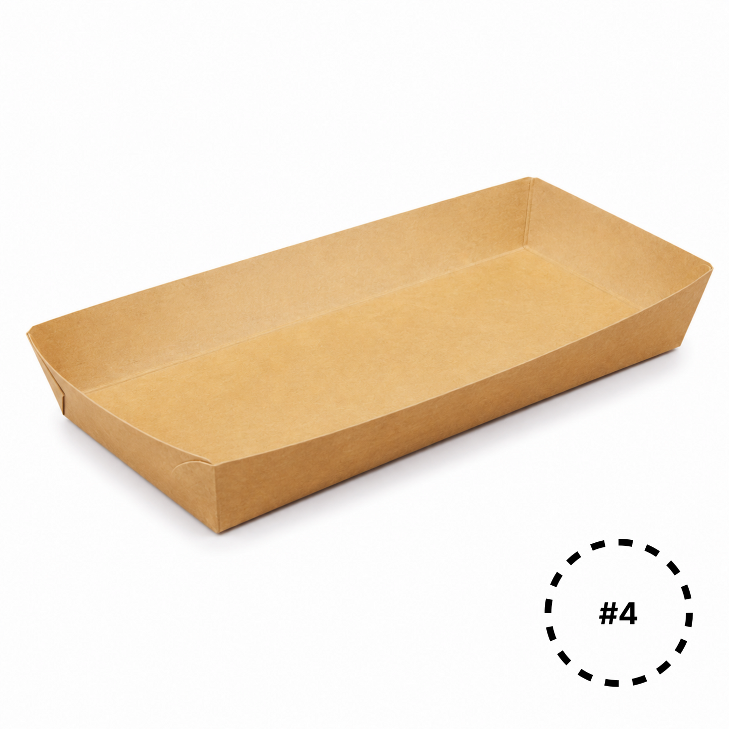 KT4 Kraft Paper Food Tray | #4