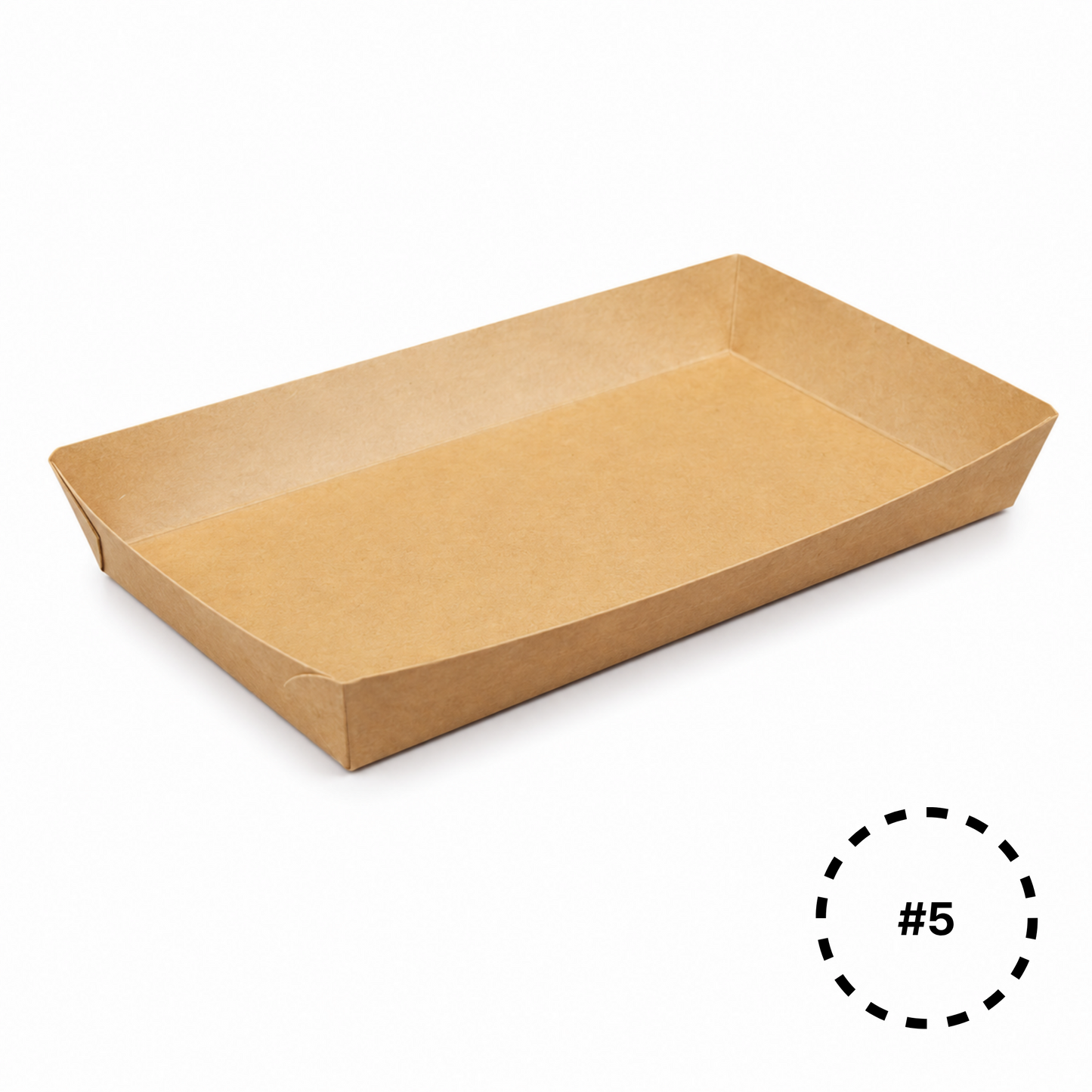 KT5 Kraft Paper Food Tray | #5