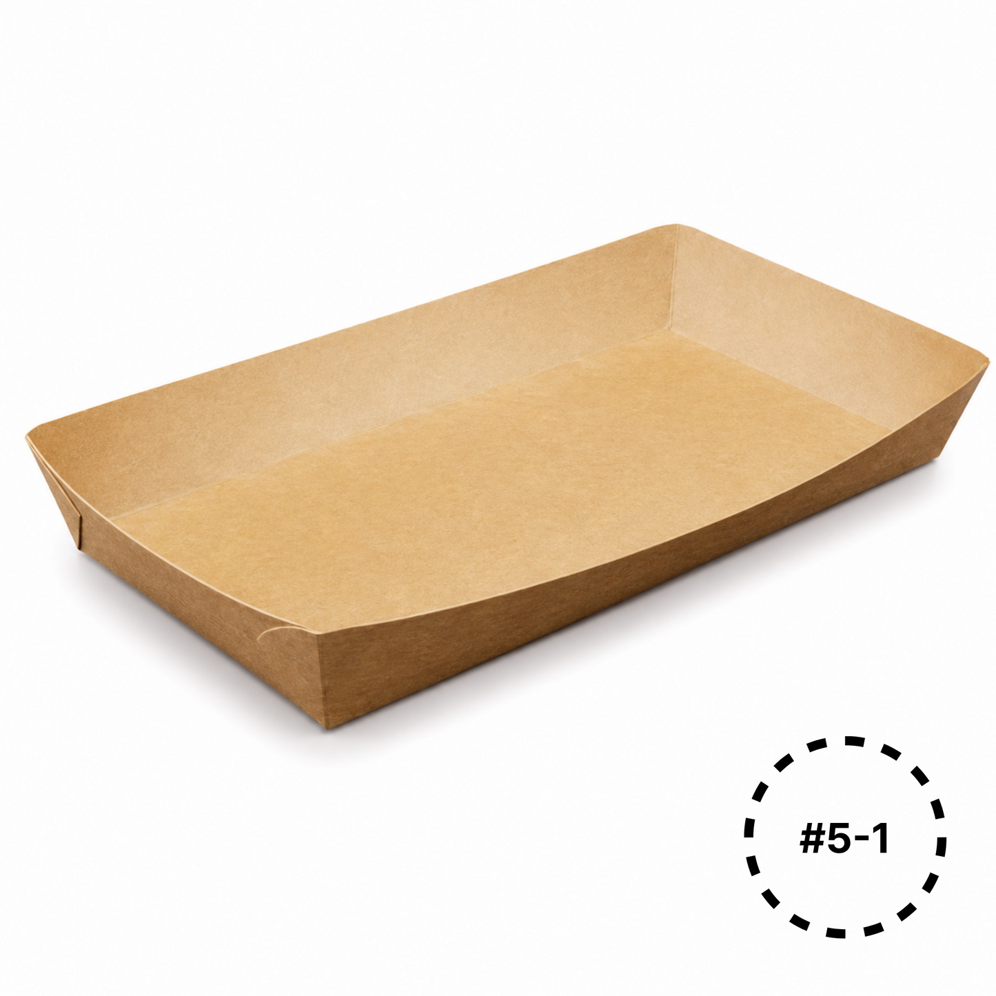KT5-1 Kraft Paper Food Tray | #5-1