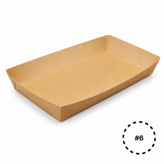KT6 Kraft Paper Food Tray | #6
