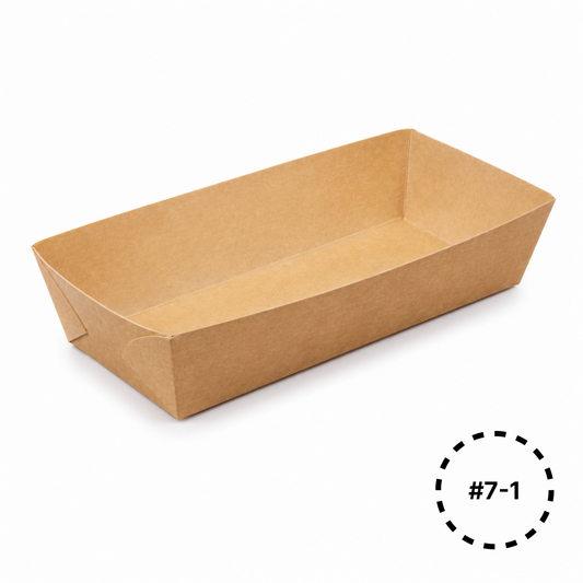 KT7-1 Kraft Paper Food Tray | #7-1