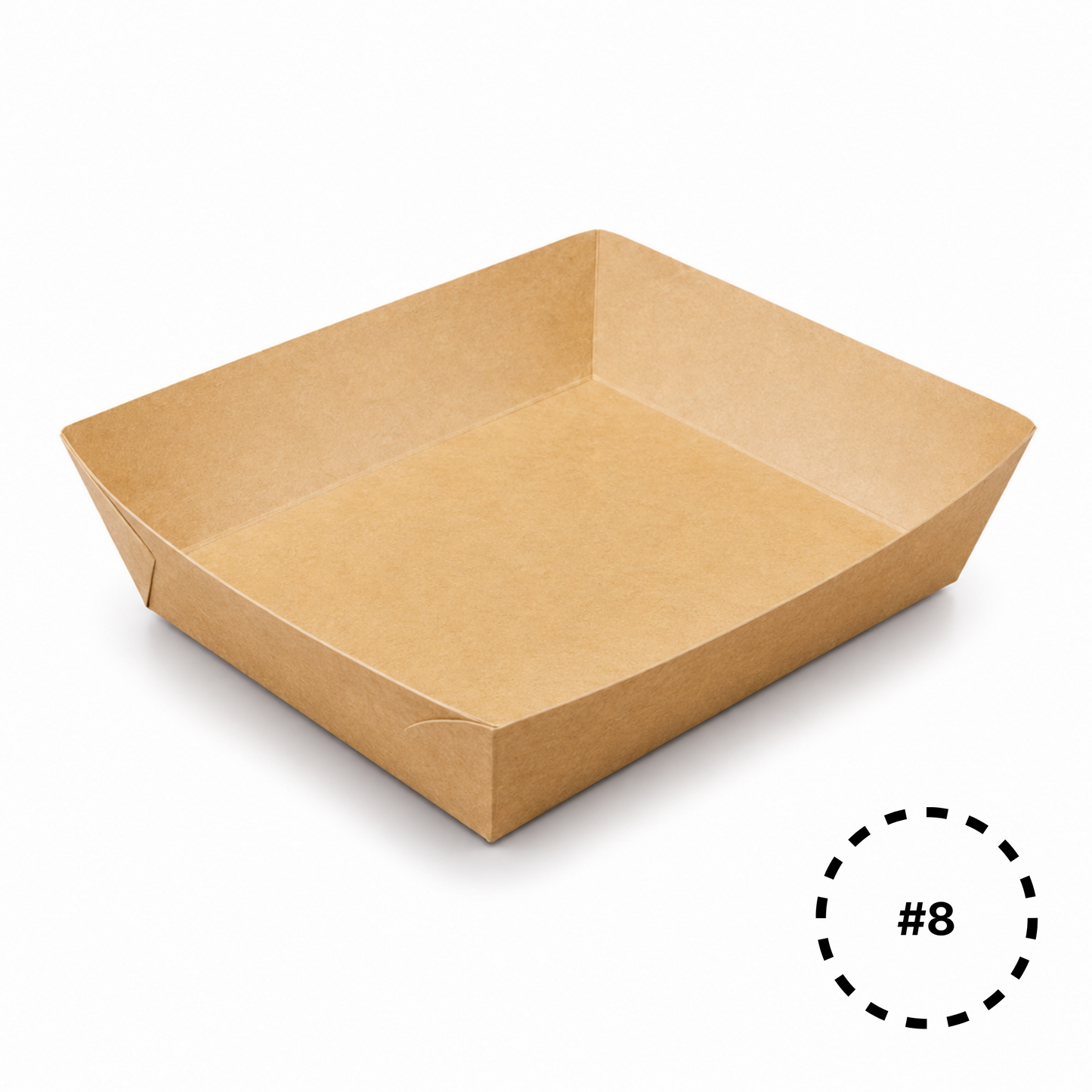 KT8 Kraft Paper Food Tray | #8