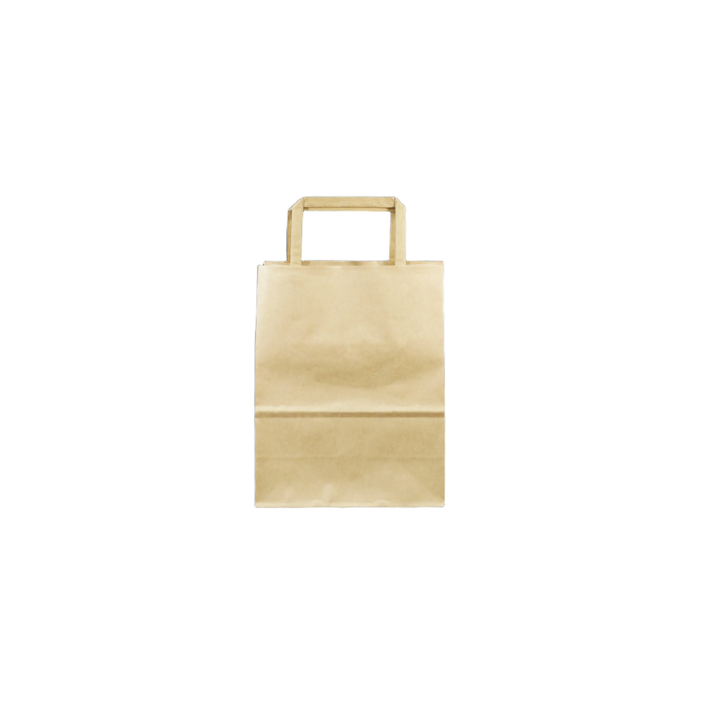 KTB-XS Kraft Flat Handle Takeaway Bag  | Extra small