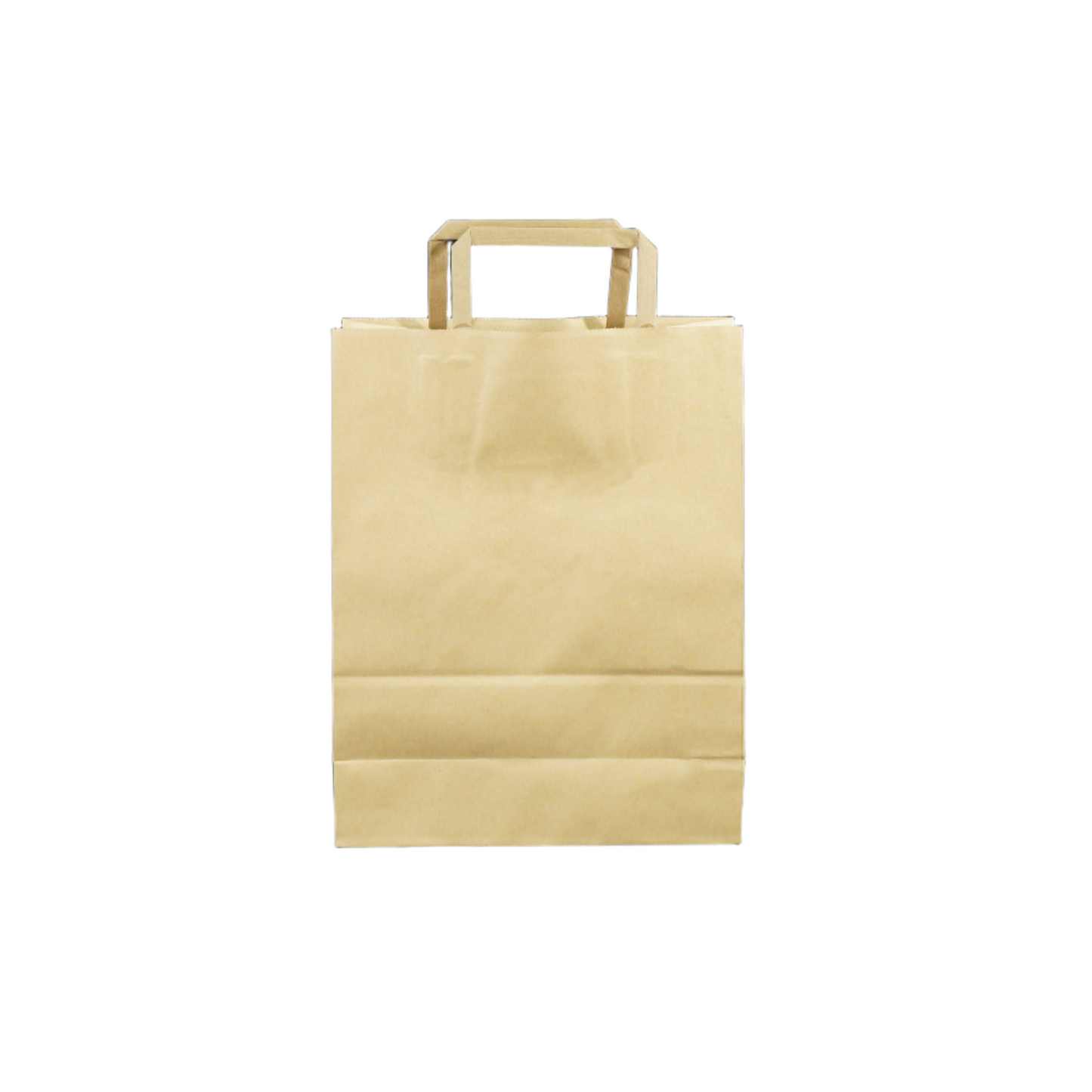 KTB-L Kraft Flat Handle Takeaway Bag  | Large