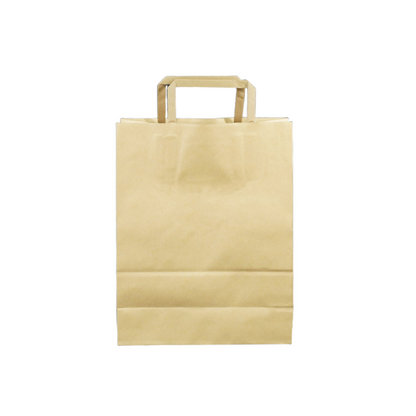 KTB-XL Kraft Flat Handle Takeaway Bag  | Extra Large