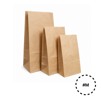 KGB-M Kraft Paper Gusset Bag | Medium