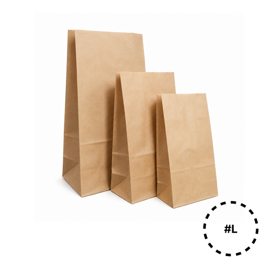 KGB-L Kraft Paper Gusset Bag | Large