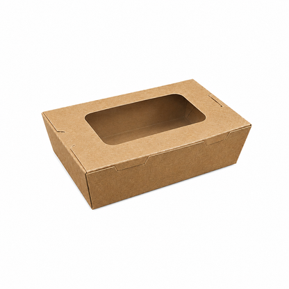 KW500 Kraft Window Takeaway Box  | 500ml