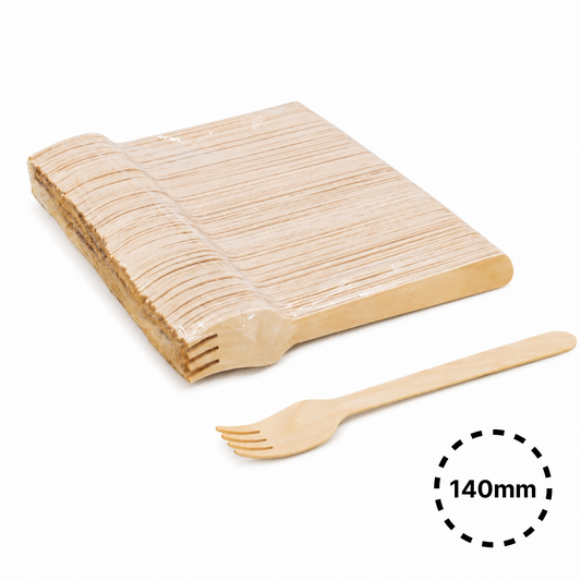 WF140 Disposable Wooden Fork | 140mm