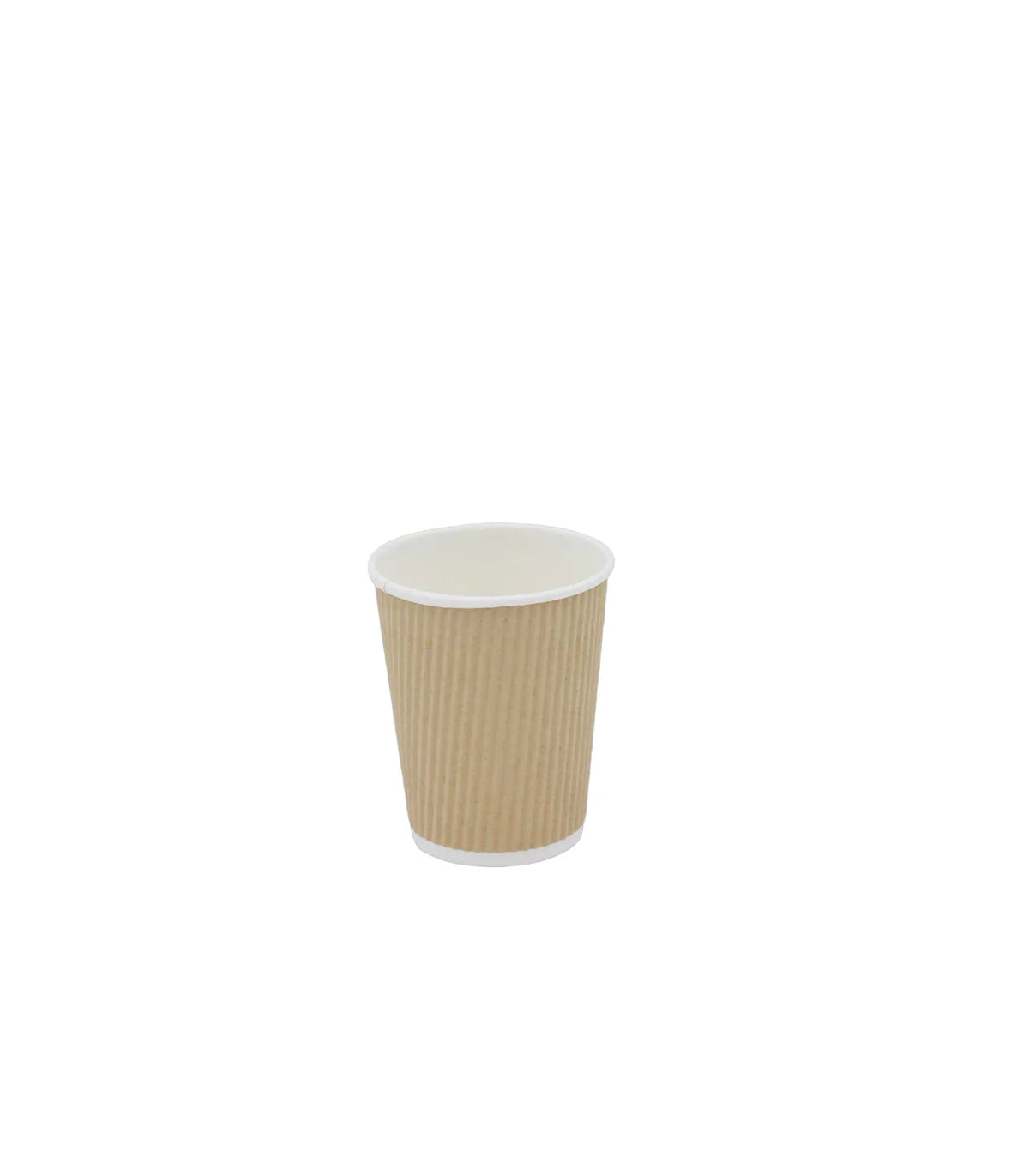 Kraft 8oz 80mm Corrugated Hot Paper Cup