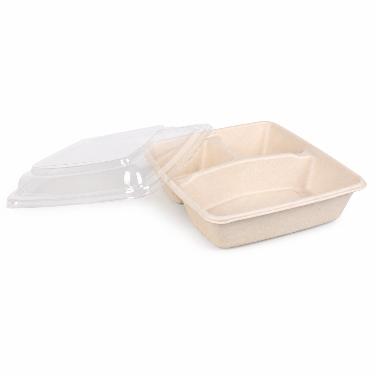 CS1000-3 Compartment Sugarcane containers | 34oz / 1000ml