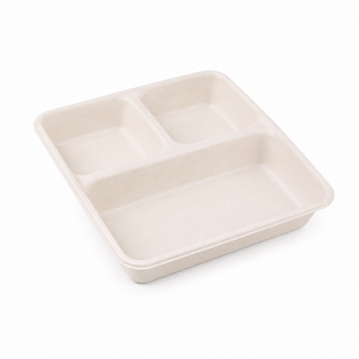 CS1000-3 Compartment Sugarcane containers | 34oz / 1000ml