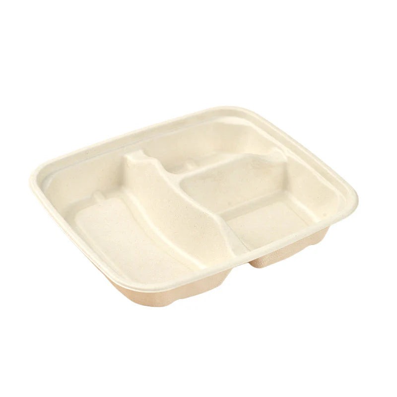 Sugarcane Small 3-Compartment Food Container