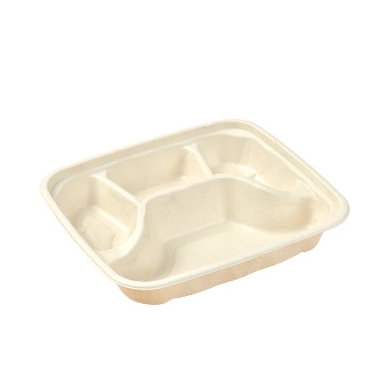 Sugarcane Small 4-Compartment Food Container