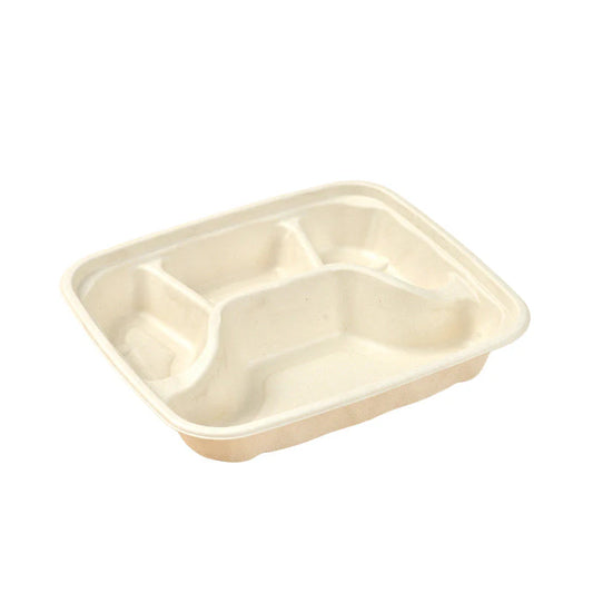 Sugarcane Small 4-Compartment Food Container