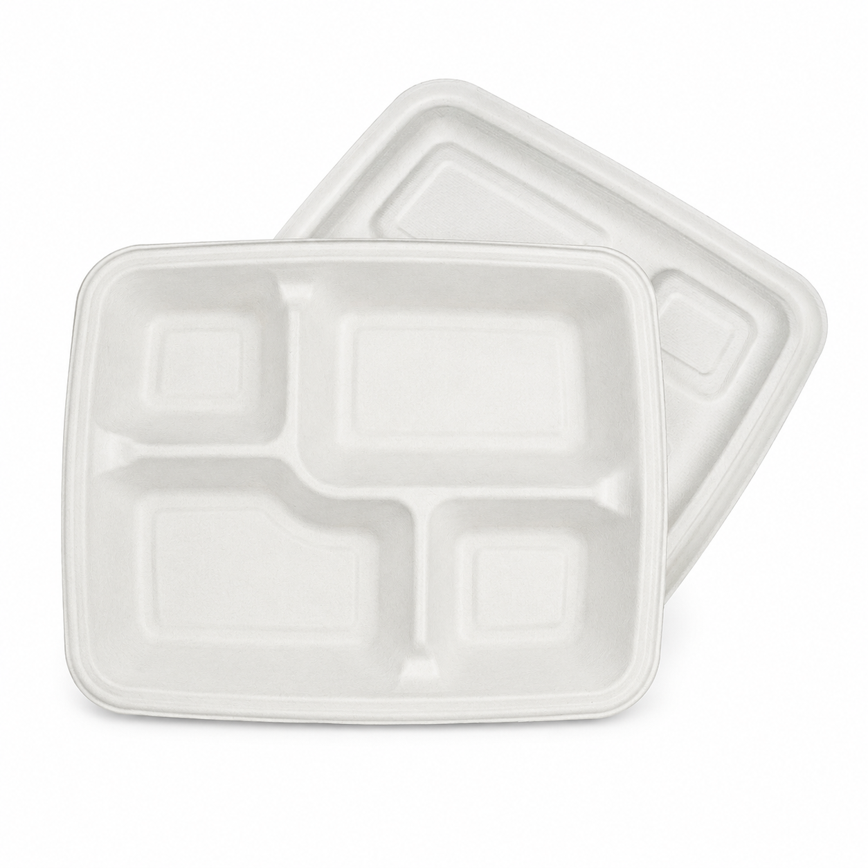FTD041 4-Compartment Sugarcane Meal Box