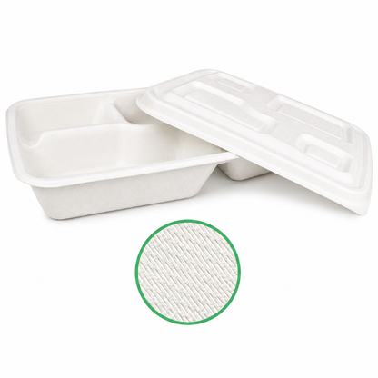 FTD041 4-Compartment Sugarcane Meal Box