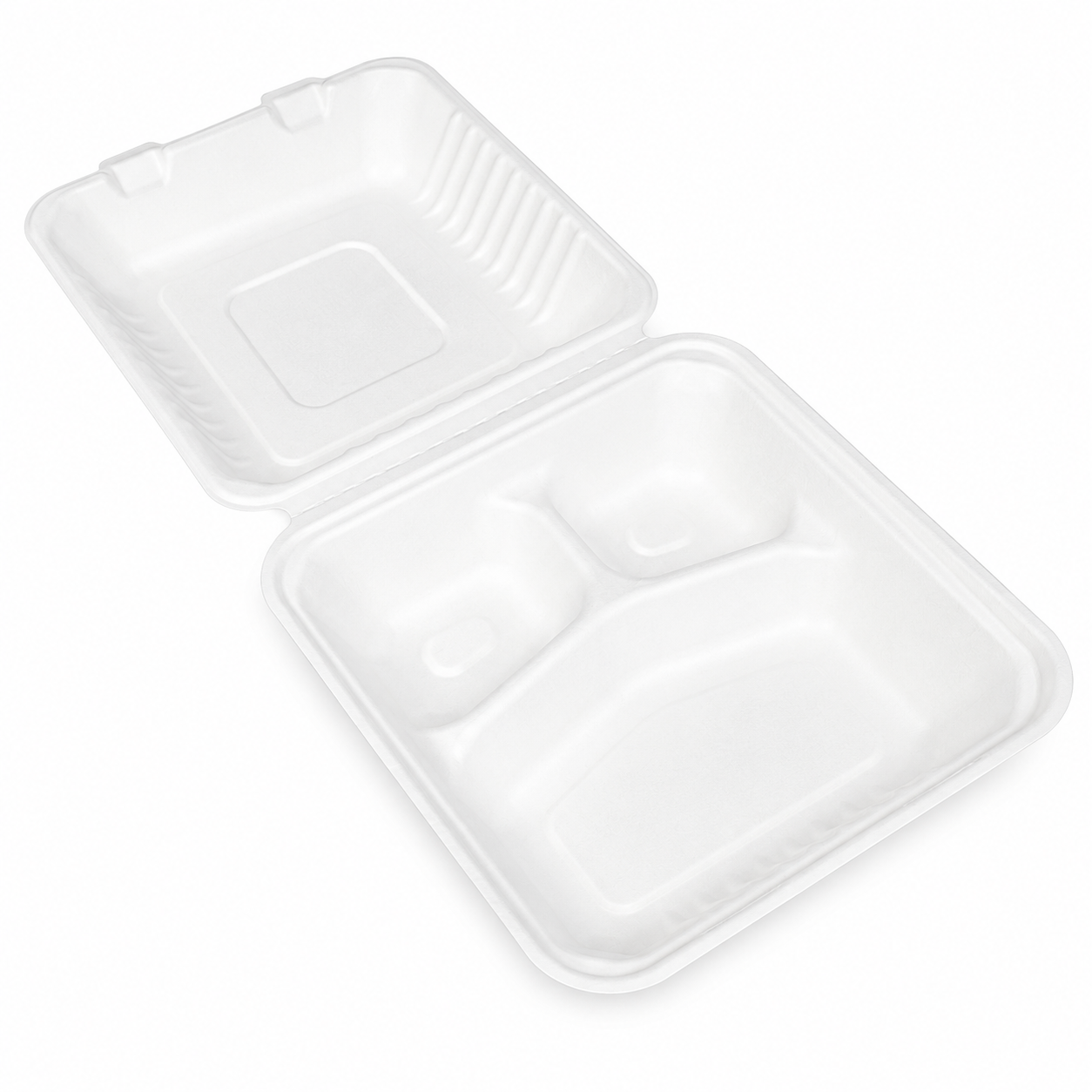 HC09-3 Sugarcane Clamshell Box | 1150ml