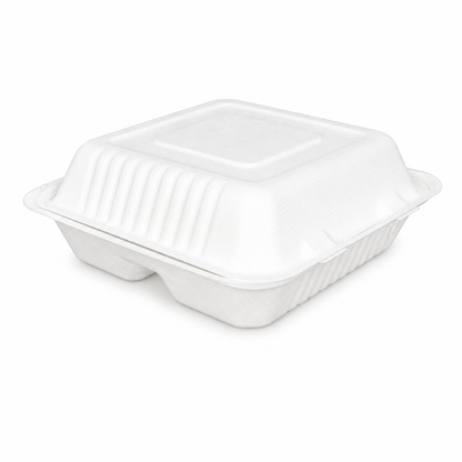 HC09-3 Sugarcane Clamshell Box | 1150ml