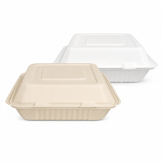 HC09 Sugarcane Clamshell Box | 1500ml