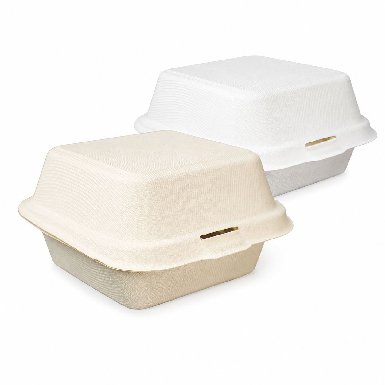 HC61 Sugarcane Clamshell Box | 450ml