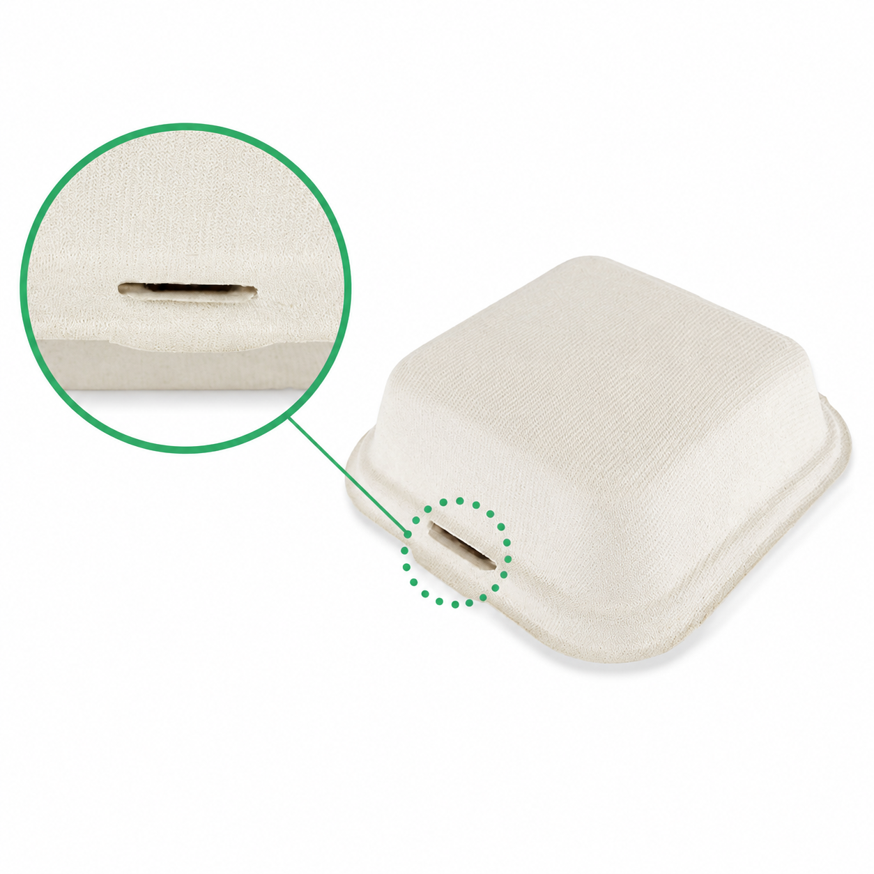 HC07 Pulp Clamshell Box | 450 ml