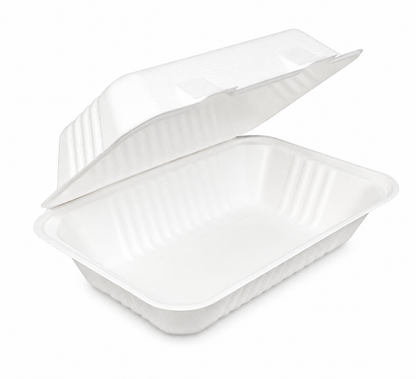PC450 Sugarcane Clamshell Box | 450ml