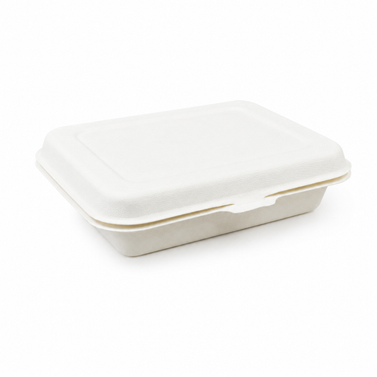 MP4 Sugarcane Clamshell Box