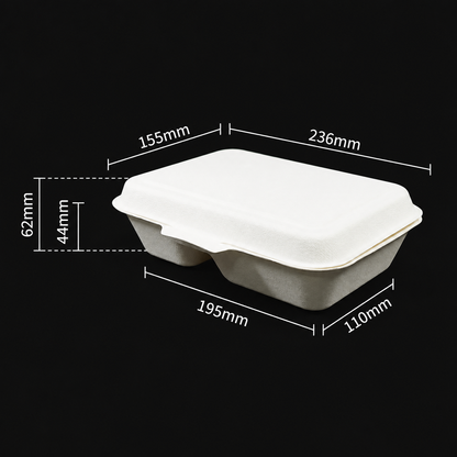 MP7 Sugarcane Clamshell Box
