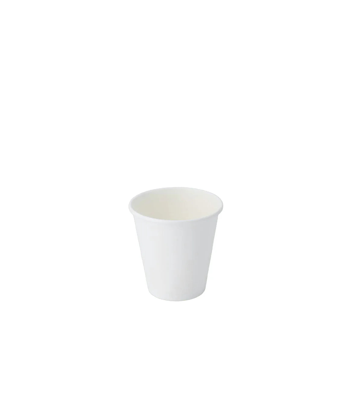 White 8oz 80mm Single Layer Hot Paper Cup