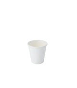 White 8oz 80mm Single Layer Hot Paper Cup