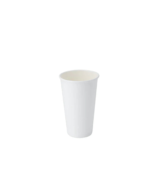White 16oz 90mm Single Layer Hot Paper Cup