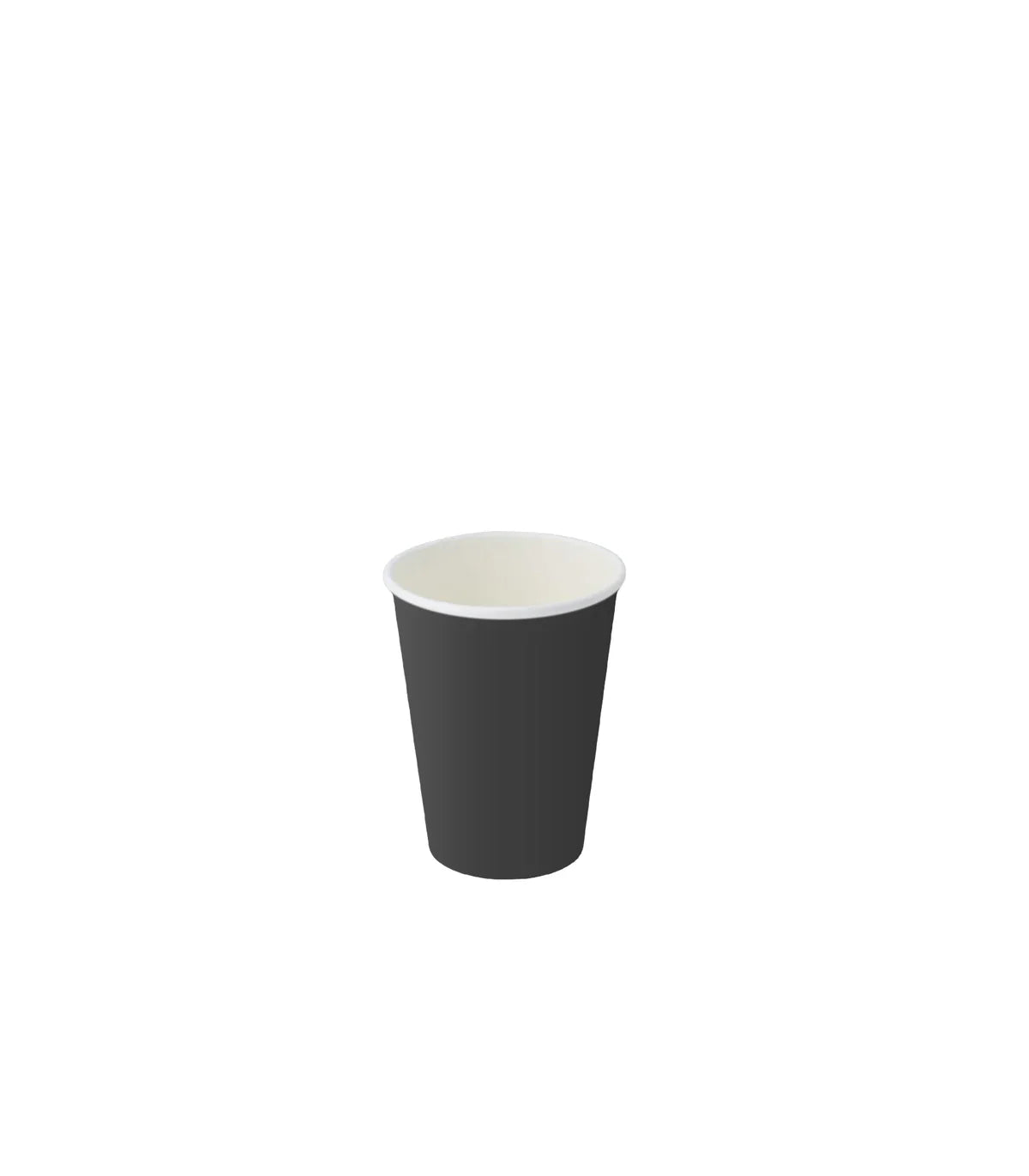 Black 8oz 90mm Single Layer Hot Paper Cup