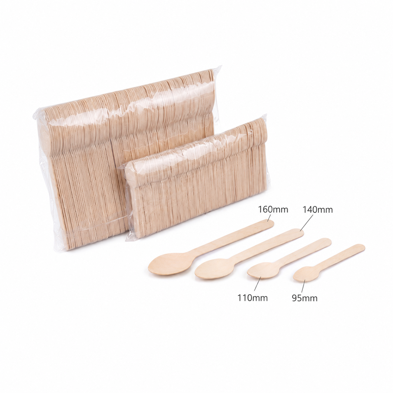 WS110 Disposable Wooden Spoon | 110mm
