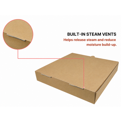 KPB9 Kraft Paper Pizza Box | 9"