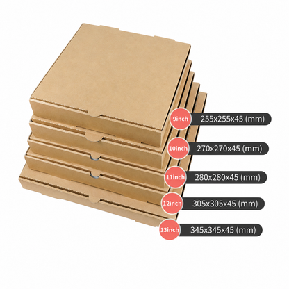 KPB9 Kraft Paper Pizza Box | 9"
