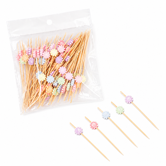 Bamboo Food Picks(Petal) | 90mm
